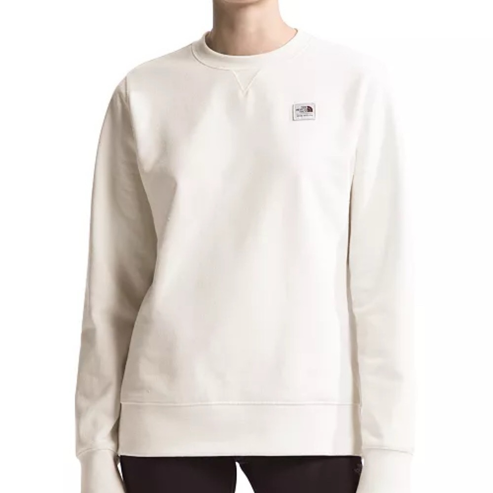 The North Face Women’s Circular Design Crewneck Sweatshirt 1X Cream Casual